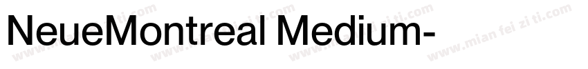NeueMontreal Medium字体转换